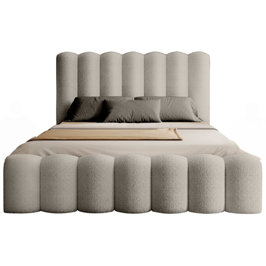 Amore 160 x 200 cm Gestoffeerd Bed Beige Amore 160 x 200 cm Gestoffeerd Bed Beige