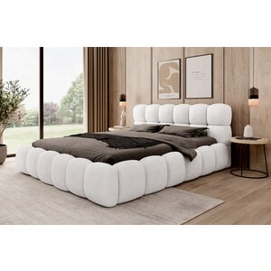 Trae Mobler Boston 140 x 200 cm Gestoffeerd Bed Naturel