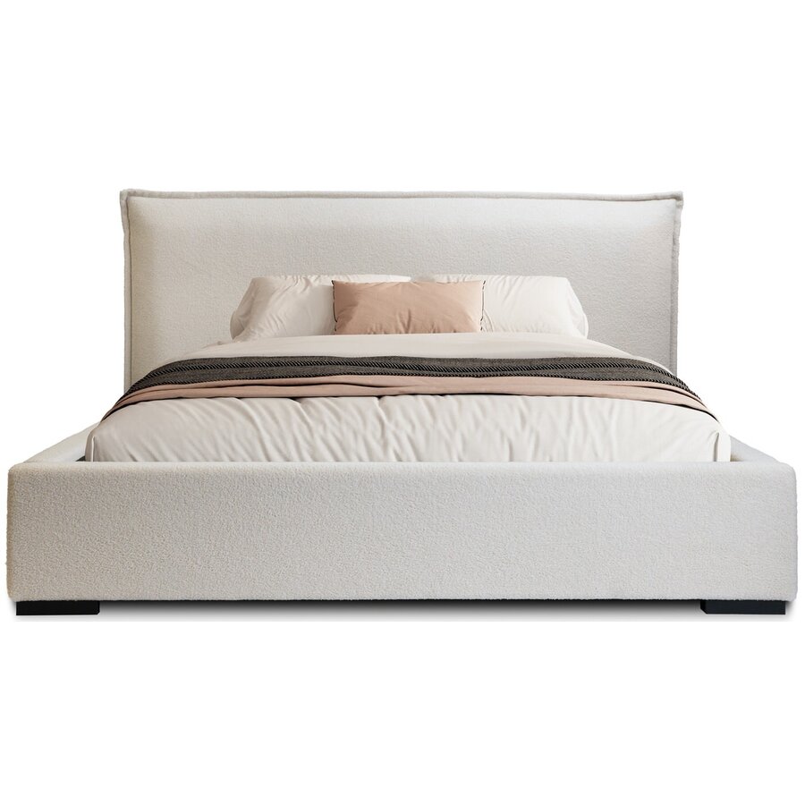 Nevada 160 x 200 cm Bed Beige Bouclé Nevada 160 x 200 cm Bed Beige Bouclé