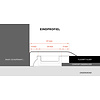 Toblerone PVC Eindprofiel (2 meter)