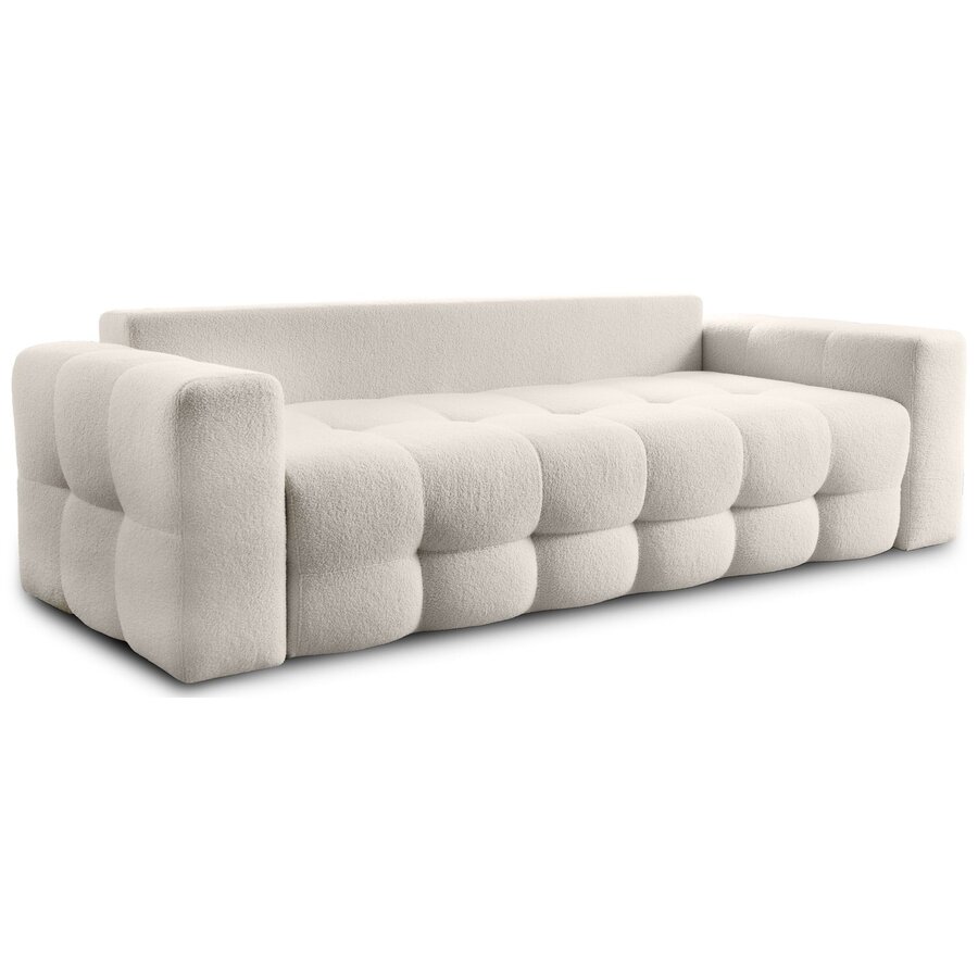 Lussi 3-Zits Slaapbank Beige Bouclé Lussi 3-Zits Slaapbank Beige Bouclé