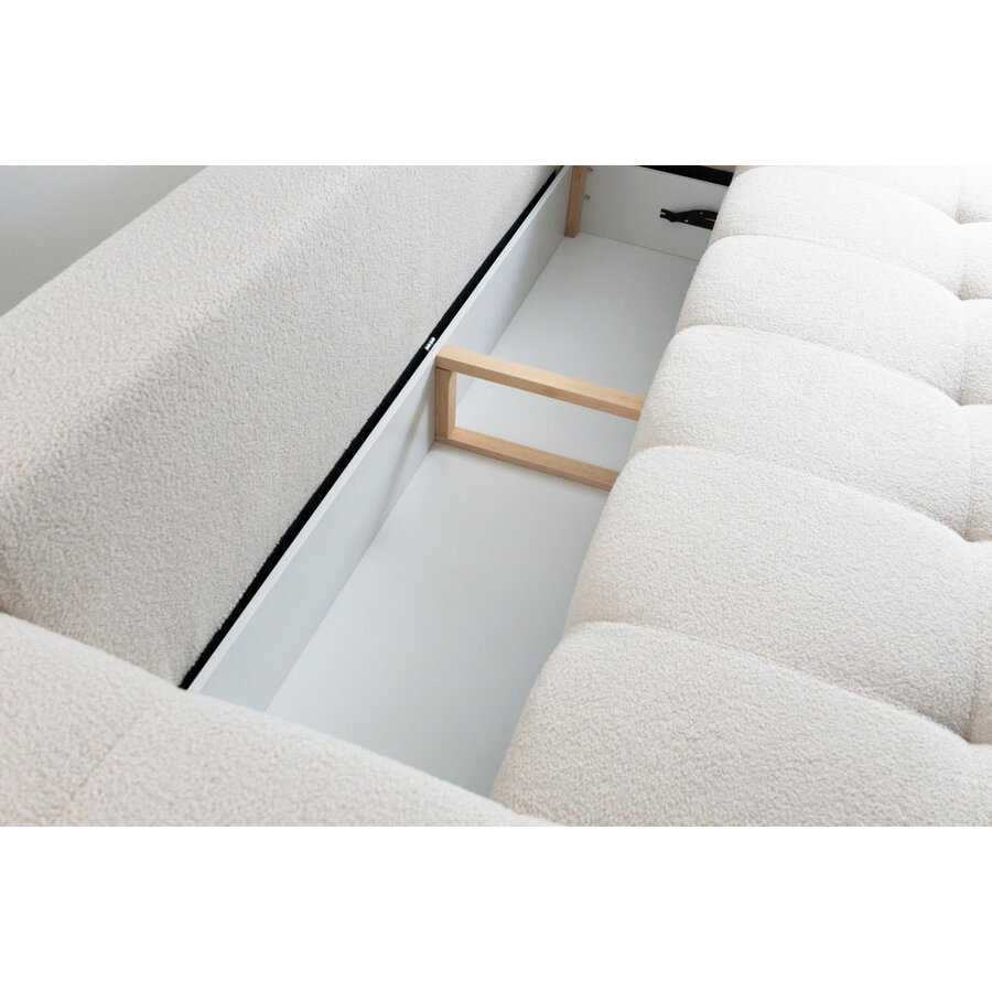 Lussi 3-Zits Slaapbank Beige Bouclé Lussi 3-Zits Slaapbank Beige Bouclé