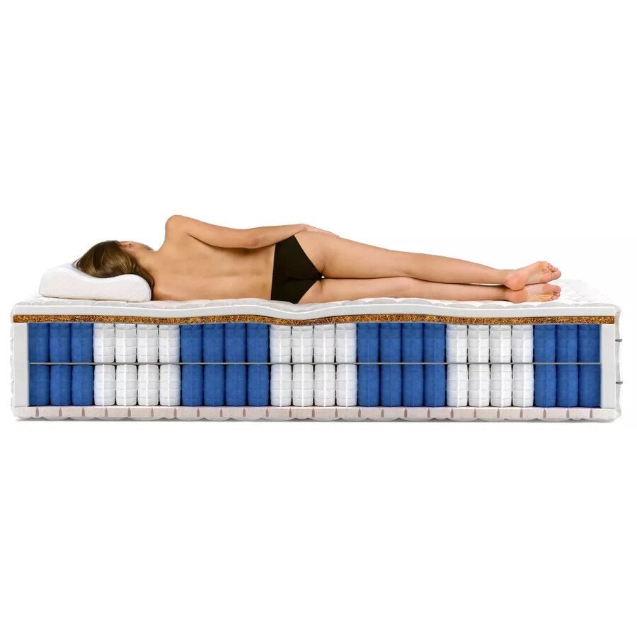 Koko King 160 x 200 cm Dubbelzijdig Pocketvering Matras Koko King 160 x 200 cm Dubbelzijdig Pocketvering Matras