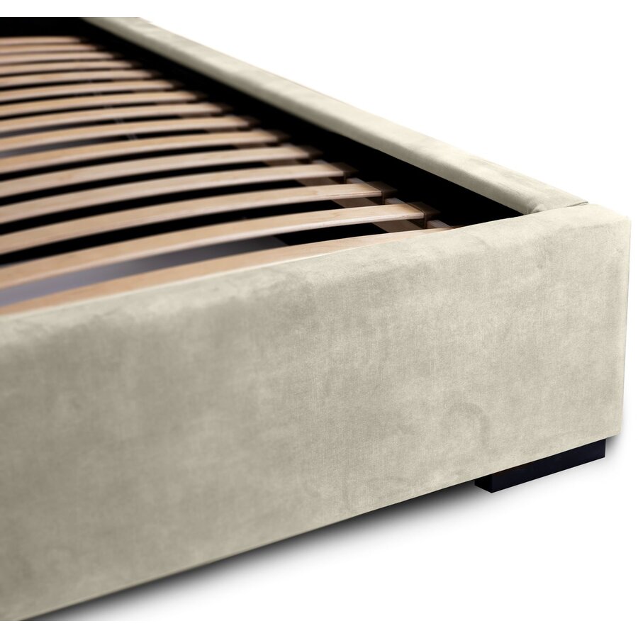 Porto 140 x 200 cm Gestoffeerd Bed Zand Porto 140 x 200 cm Gestoffeerd Bed Zand