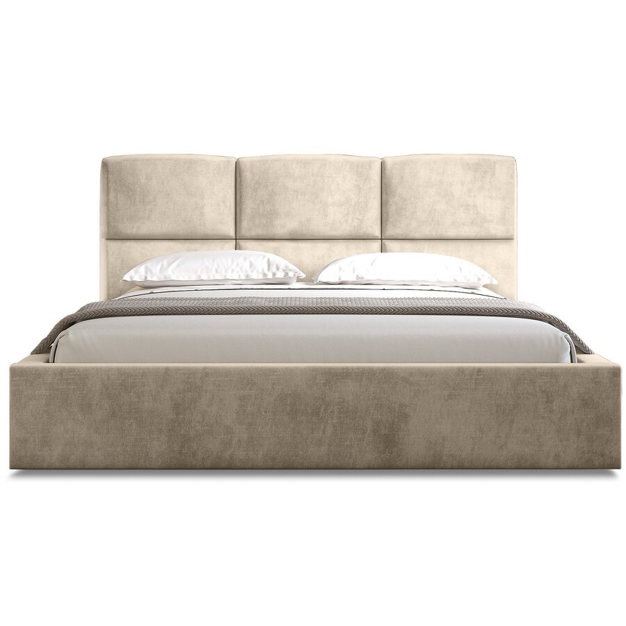 Porto 180 x 200 cm Gestoffeerd Bed Zand Porto 180 x 200 cm Gestoffeerd Bed Zand