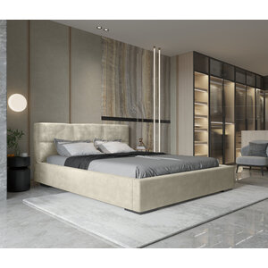 Trae Mobler Porto 160 x 200 cm Gestoffeerd Bed Zand