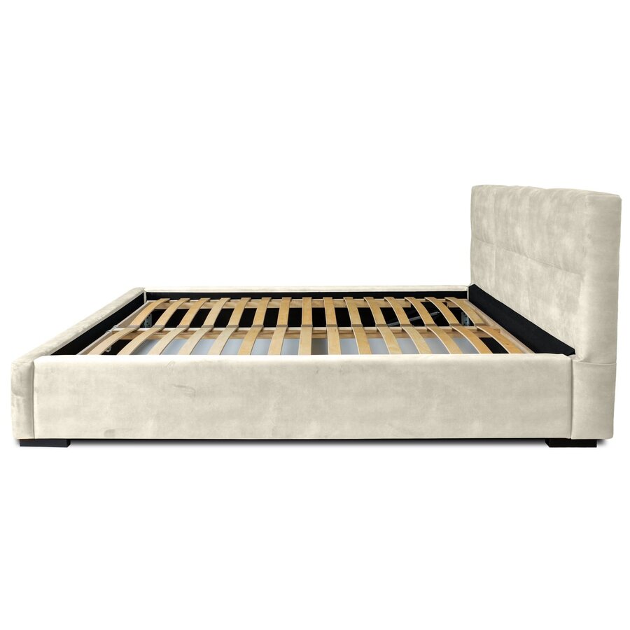 Porto 160 x 200 cm Gestoffeerd Bed Zand Porto 160 x 200 cm Gestoffeerd Bed Zand