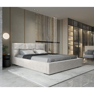 Trae Mobler Porto 160 x 200 cm Gestoffeerd Bed Pearl