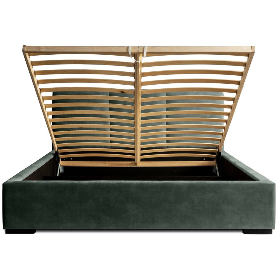 Porto 140 x 200 cm Gestoffeerd Bed Bosgroen Porto 140 x 200 cm Gestoffeerd Bed Bosgroen