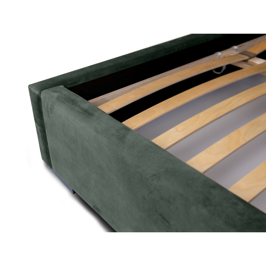 Porto 140 x 200 cm Gestoffeerd Bed Bosgroen Porto 140 x 200 cm Gestoffeerd Bed Bosgroen