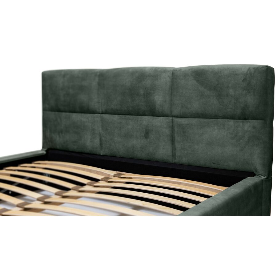 Porto 140 x 200 cm Gestoffeerd Bed Bosgroen Porto 140 x 200 cm Gestoffeerd Bed Bosgroen