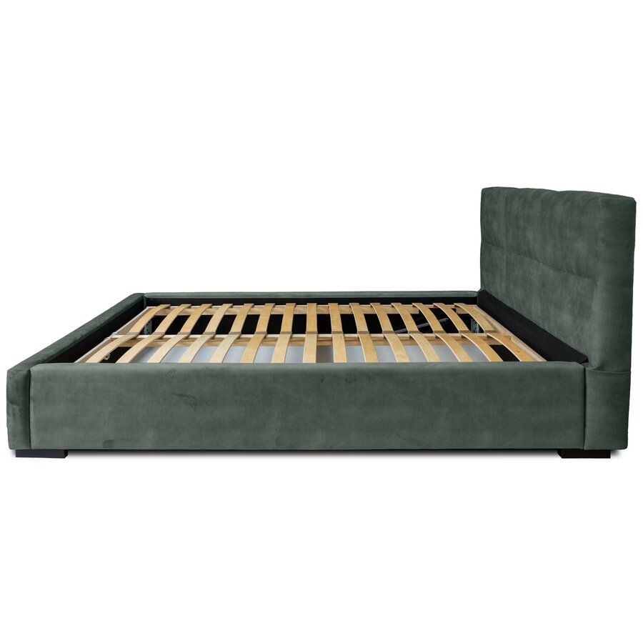 Porto 140 x 200 cm Gestoffeerd Bed Bosgroen Porto 140 x 200 cm Gestoffeerd Bed Bosgroen