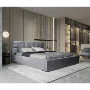Trae Mobler Porto 180 x 200 cm Gestoffeerd Bed Asgrijs