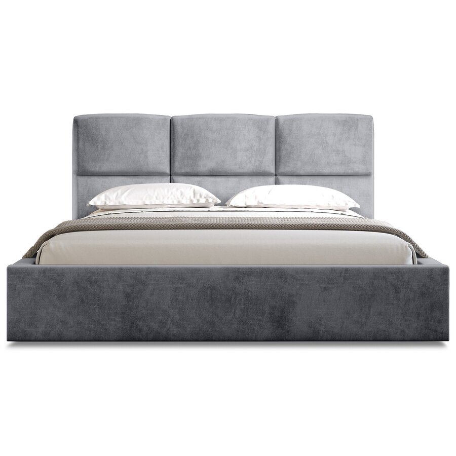 Porto 180 x 200 cm Gestoffeerd Bed Asgrijs Porto 180 x 200 cm Gestoffeerd Bed Asgrijs