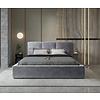 Porto 140 x 200 cm Gestoffeerd Bed Asgrijs