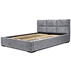 Porto 140 x 200 cm Gestoffeerd Bed Asgrijs