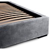 Porto 140 x 200 cm Gestoffeerd Bed Asgrijs