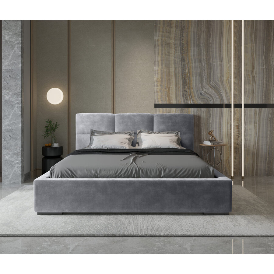Porto 160 x 200 cm Gestoffeerd Bed Asgrijs Porto 160 x 200 cm Gestoffeerd Bed Asgrijs