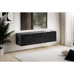 Sky Style Novia Zwart 120 cm TV Wandmeubel Marmerlook