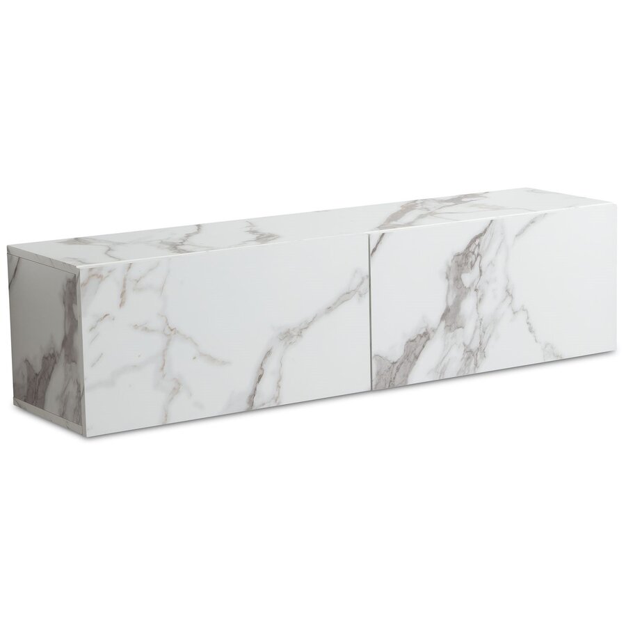 Novia Wit 120 cm TV Wandmeubel Marmerlook