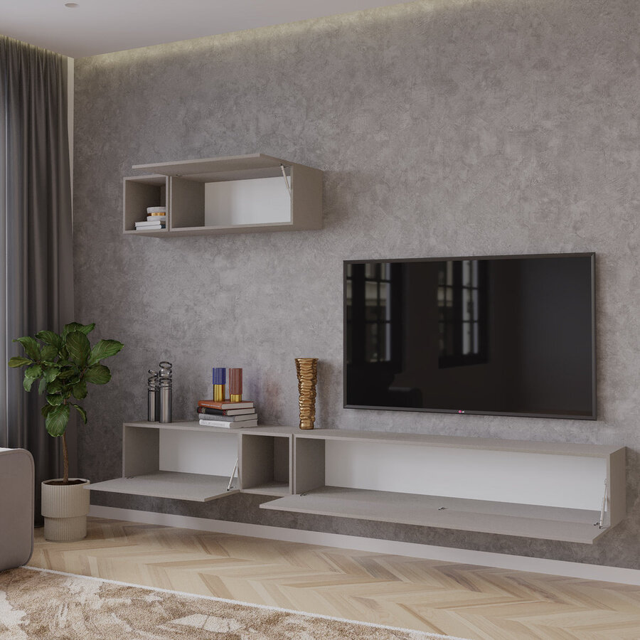 Palermo 235 cm Ardesia TV Wandmeubel