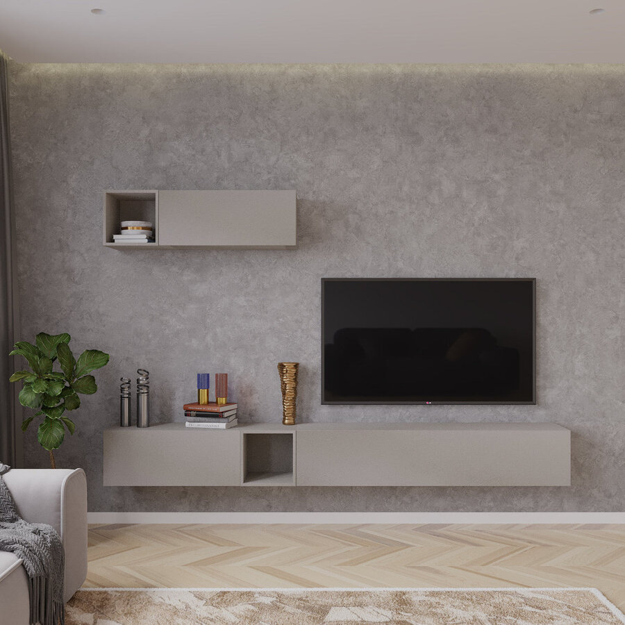 Palermo 235 cm Ardesia TV Wandmeubel