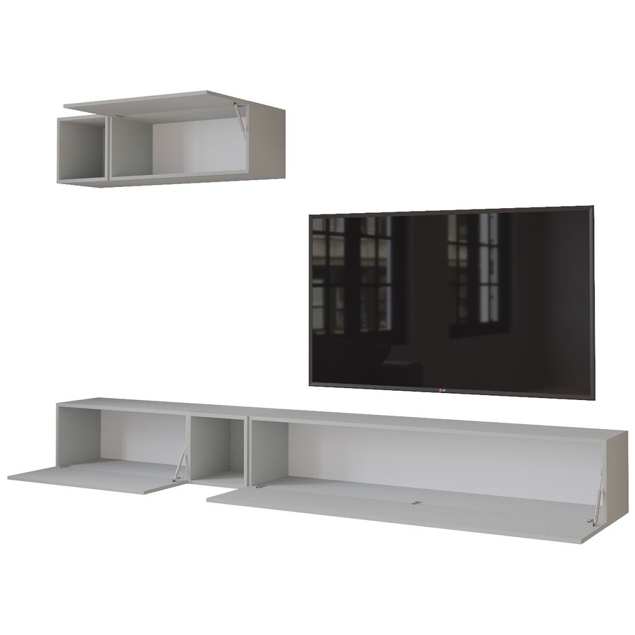 Palermo 235 cm Gesso TV Wandmeubel Palermo 235 cm Gesso TV Wandmeubel