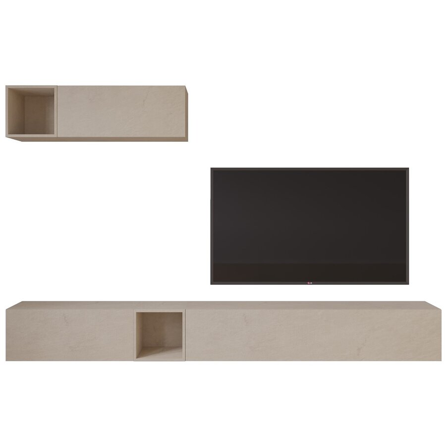 Palermo 235 cm Argilla TV Wandmeubel Palermo 235 cm Argilla TV Wandmeubel