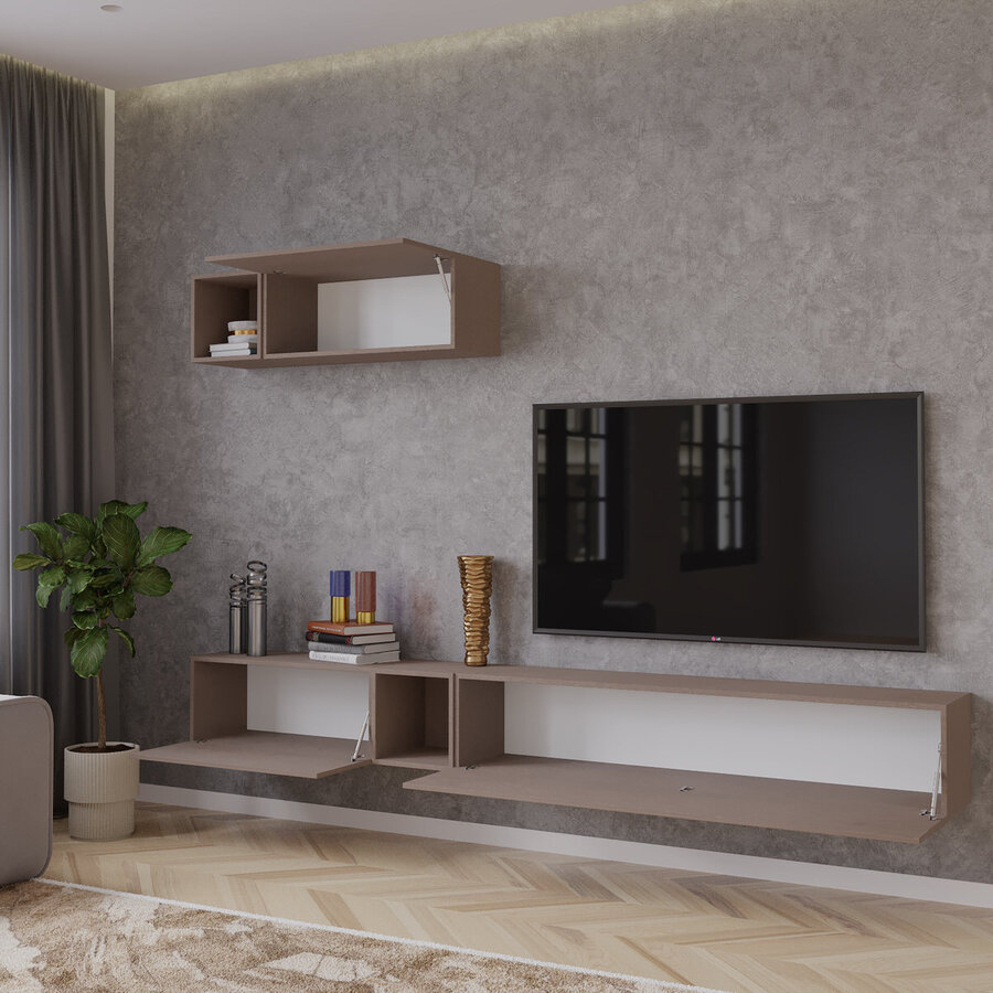 Palermo 235 cm Brons TV Wandmeubel
