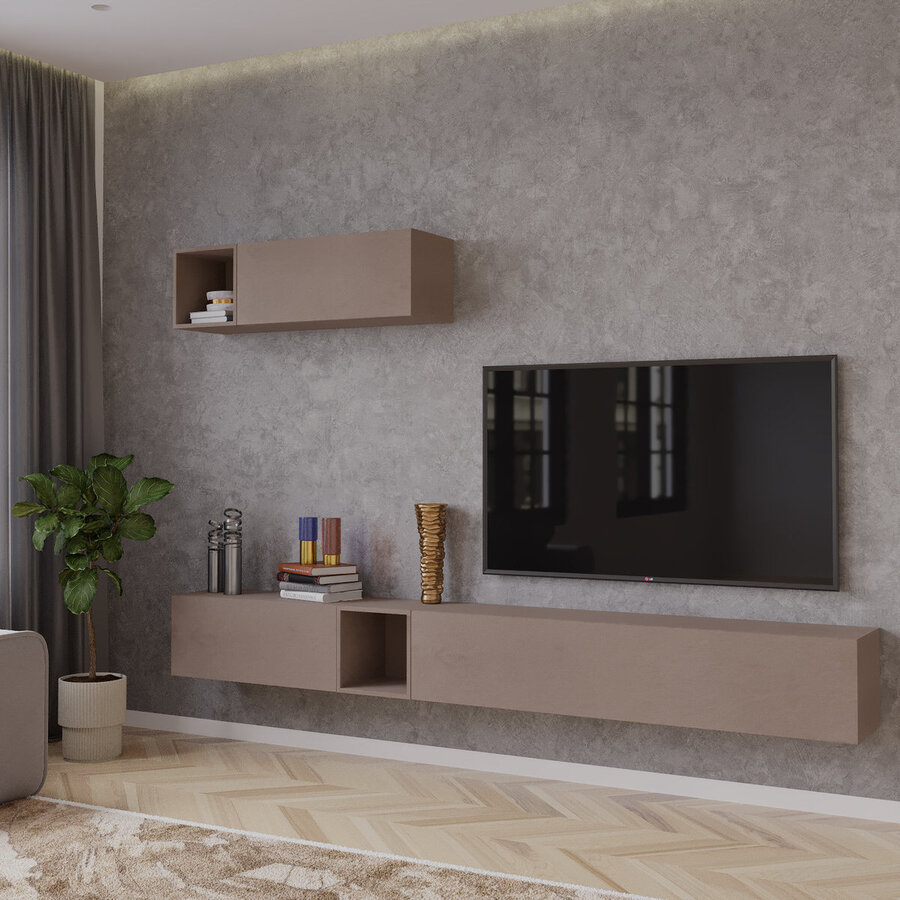 Palermo 235 cm Brons TV Wandmeubel