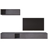 Palermo 235 cm Piombo TV Wandmeubel