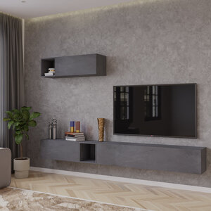 Nova Design Palermo 235 cm Piombo TV Wandmeubel