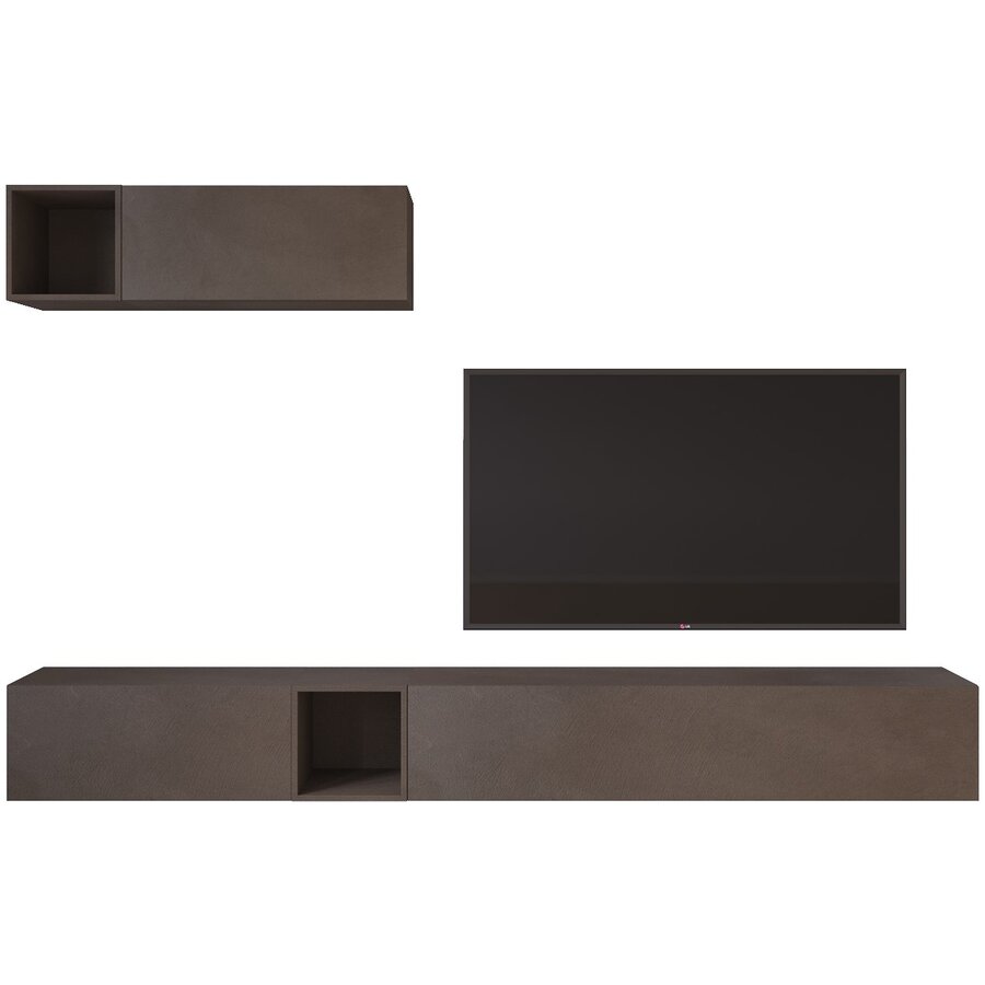 Palermo 235 cm Lava TV Wandmeubel Palermo 235 cm Lava TV Wandmeubel