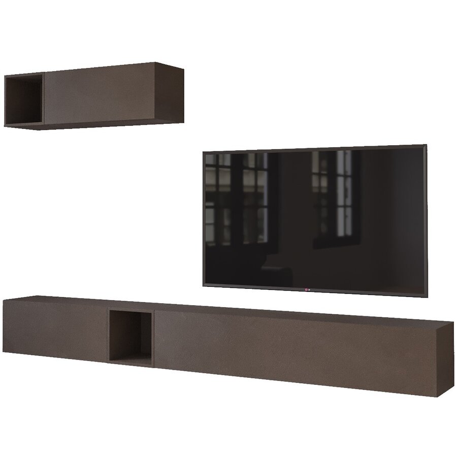 Palermo 235 cm Lava TV Wandmeubel Palermo 235 cm Lava TV Wandmeubel