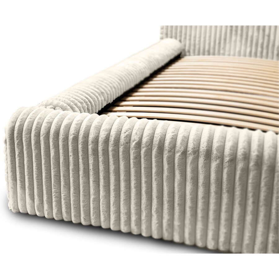 Hana 180 x 200 cm Gestoffeerd Bed Creme Hana 180 x 200 cm Gestoffeerd Bed Creme