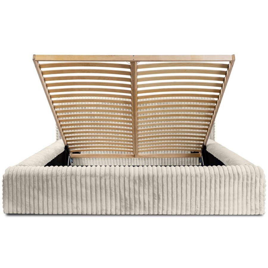 Hana 180 x 200 cm Gestoffeerd Bed Creme Hana 180 x 200 cm Gestoffeerd Bed Creme