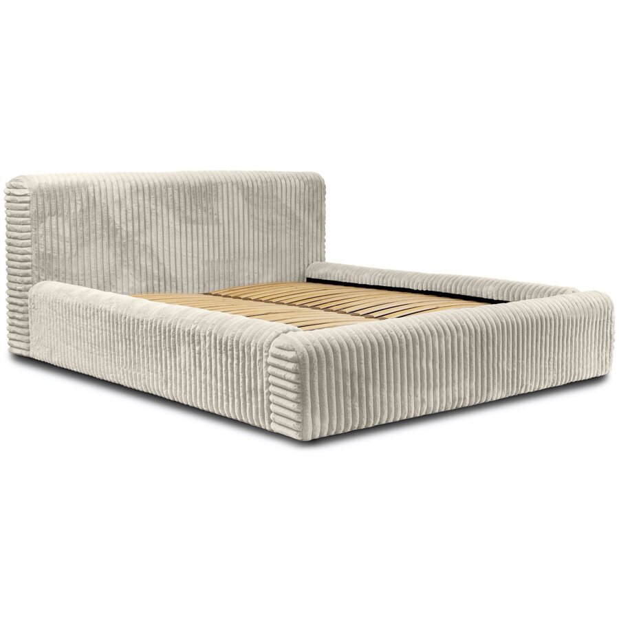 Hana 180 x 200 cm Gestoffeerd Bed Creme Hana 180 x 200 cm Gestoffeerd Bed Creme