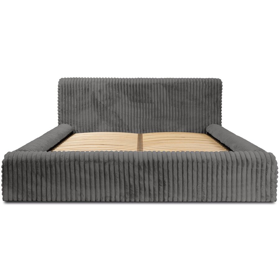 Hana 180 x 200 cm Gestoffeerd Bed Grijs Hana 180 x 200 cm Gestoffeerd Bed Grijs
