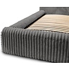 Hana 140 x 200 cm Gestoffeerd Bed Grijs