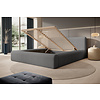 Hana 140 x 200 cm Gestoffeerd Bed Grijs