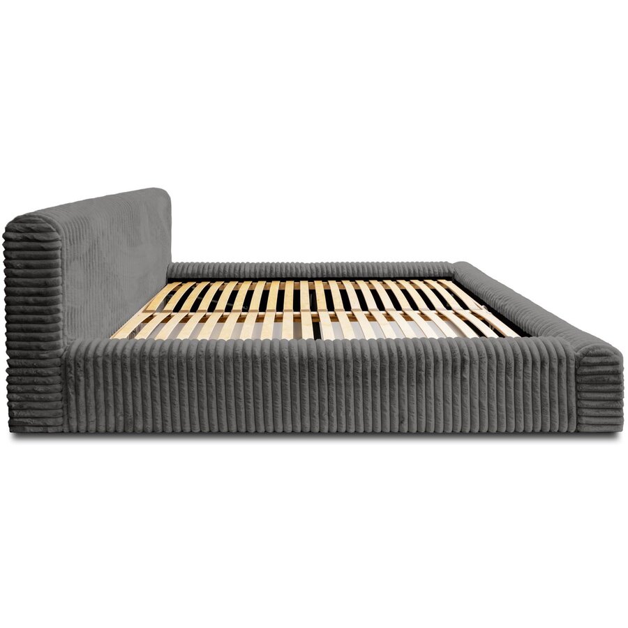 Hana 140 x 200 cm Gestoffeerd Bed Grijs Hana 140 x 200 cm Gestoffeerd Bed Grijs