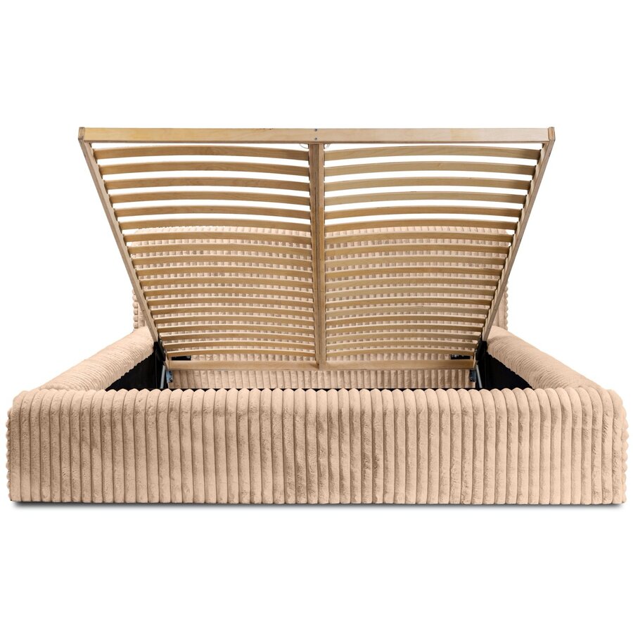 Hana 180 x 200 cm Gestoffeerd Bed Beige Hana 180 x 200 cm Gestoffeerd Bed Beige