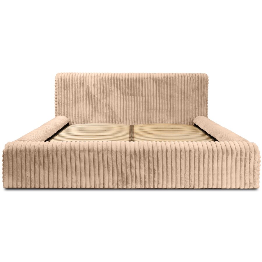 Hana 160 x 200 cm Gestoffeerd Bed Beige Hana 160 x 200 cm Gestoffeerd Bed Beige