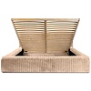 Hana 140 x 200 cm Gestoffeerd Bed Beige