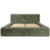 Hana 140 x 200 cm Gestoffeerd Bed Olijfgroen