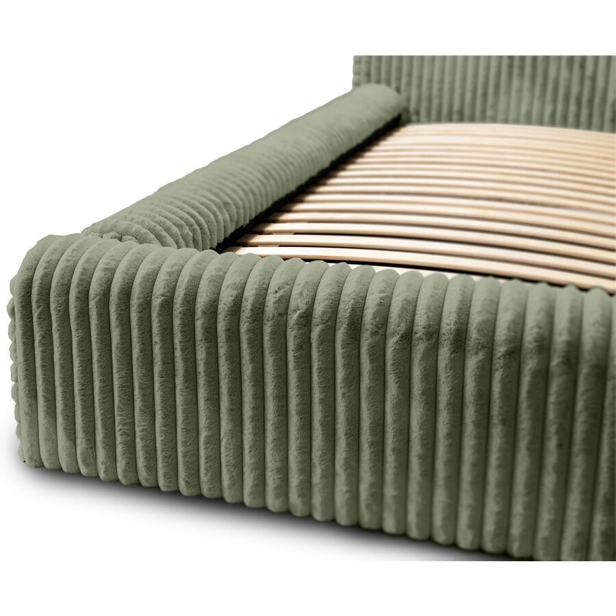 Hana 180 x 200 cm Gestoffeerd Bed Olijfgroen Hana 180 x 200 cm Gestoffeerd Bed Olijfgroen