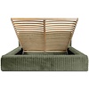 Hana 180 x 200 cm Gestoffeerd Bed Olijfgroen