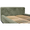 Hana 140 x 200 cm Gestoffeerd Bed Olijfgroen