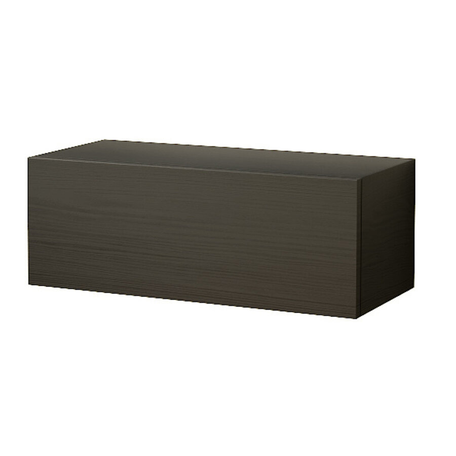 Palermo 235 cm Nero Zwart / Eiken TV Wandmeubel Palermo 235 cm Nero Zwart / Eiken TV Wandmeubel