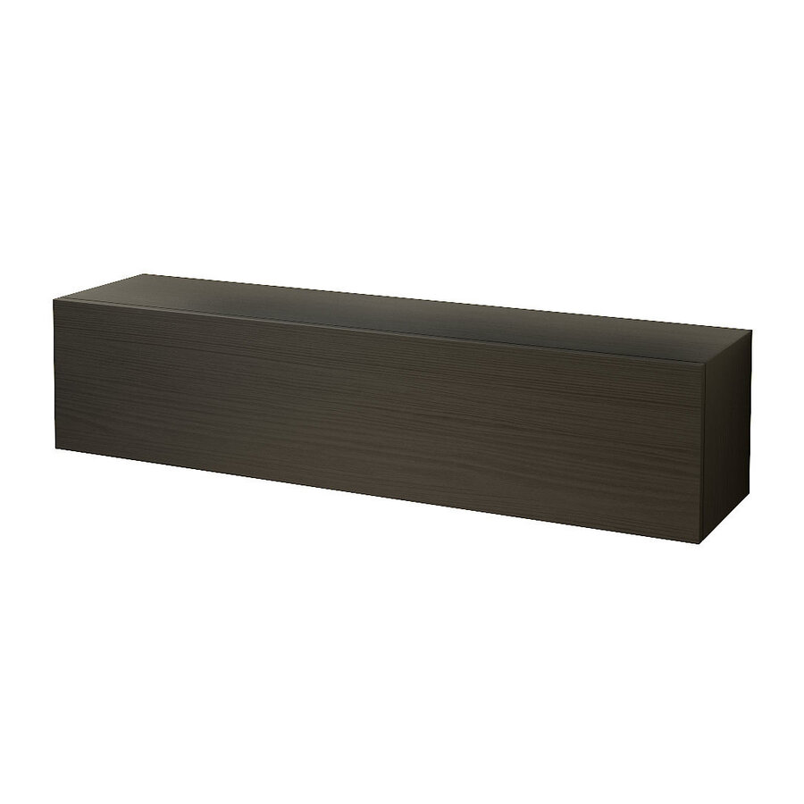 Palermo 235 cm Nero Zwart / Eiken TV Wandmeubel Palermo 235 cm Nero Zwart / Eiken TV Wandmeubel